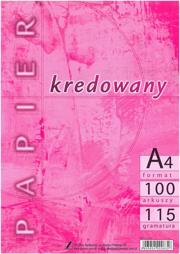 Papier kredowy A4/100 115g Kreska